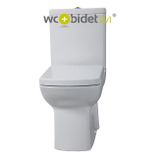 ALEA LARA WC a bidet (2 v 1) kombi s nádržkou s dual splachovaním, zadný/spodný odpad, biele, LR3641