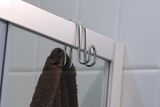 AQUALINE CHROM LINE drôtený vešiačik dvojitý na sprchové kúty, 37030