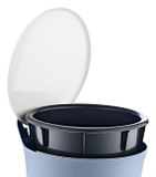 AQUALINE PEDAL 6L odpadkový kôš okrúhly, plast, antracit, TRN-079-04