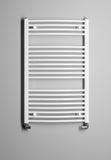 AQUALINE ORBIT 60 x 96cm 597W oblý kúpeľňový radiátor, bočné pripojenie, biely, ILO96T