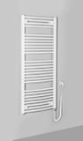 AQUALINE ORBIT-E 60 x 132cm 600W oblý kúpeľňový radiátor pre elektrické vykurovanie, komplet, biely, ILEO36T