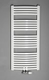 AQUALINE STING 65 x 123,7cm 679W oblý kúpeľňový radiátor, stredové pripojenie, biely, NG612