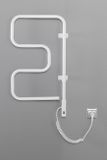 AQUALINE ELVOR 40 x 75cm, 80W elektrický sušiak uterákov otočný, biely, EB320