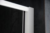AQUALINE AMICO 70cm dvere do niky alebo do kombinácie / sprchový kút rohový, biely profil, číre sklo, G70