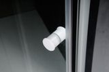 AQUALINE AMICO 70cm dvere do niky alebo do kombinácie / sprchový kút rohový, biely profil, číre sklo, G70