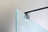AQUALINE WALK-IN 110cm pevná sprchová stena (walk-in, aj bočná do kombinácie), profil chróm, sklo matné, WI110