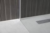 AQUALINE WALK-IN 80cm pevná sprchová stena samostatná (walk-in kút), profil chróm, sklo číre, WI081