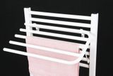 AQUALINE 60cm sušiak uterákov sklopný na vypuklé vykurovacie telesá, biely, 25-03-SV460
