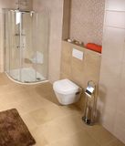 AQUALINE SAMBA stojan s WC kefou a držiakom toaletného papiera, chróm, SB131