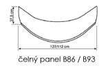 AQUALINE čelný panel k hlbokej sprchovej vaničke C83, akrylát, B83