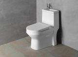 AQUALINE HYGIE WC sedadlo &quot;D&quot;, soft close, PP, biela, PS104