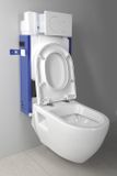AQUALINE akciový set WC NERA závesné s predstenovým inštalačným modulom, splachovaním a sedátkom, WC-SADA-17