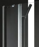 AQUATEK GLASS A4 90cm sprchový kút štvorcový, profil chróm