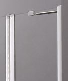 AQUATEK GLASS B4 125cm dvere do niky, profil chróm