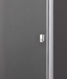 AQUATEK GLASS B5 115cm dvere do niky, profil chróm, sklo číre, GLASSB5CH11562