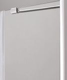 AQUATEK GLASS B5 120cm dvere do niky, profil chróm, sklo číre, GLASSB5CH12062