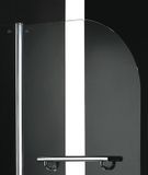 AQUATEK GLASS L2 100cm vaňová zástena, profil chróm