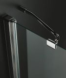 AQUATEK GLASS R33 120 x 90cm sprchový kút obdĺžnikový, profil chróm