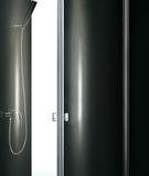 AQUATEK GLASS S2 90cm sprchový kút štvrťkruhový, profil chróm