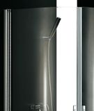 AQUATEK GLASS S2 90cm sprchový kút štvrťkruhový, profil chróm