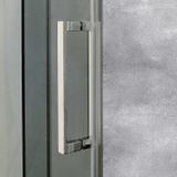 AQUATEK TEKNOSOFT B2 110cm dvere do niky / sprchový kút rohový, profil chróm, sklo číre, TEKNOSOFTB2CH11062