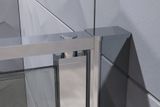AQUATEK YES B2 95cm dvere do niky alebo do kombinácie / sprchový kút rohový, profil chróm