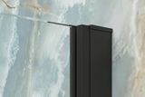 AQUATEK YES BLACK B2 85cm dvere do niky alebo do kombinácie / sprchový kút rohový, profil čierny, sklo číre,  YESBLACKB285CR62
