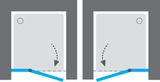 AQUATEK PARTY B5 110cm dvere do niky, profil chróm, sklo číre, PARTYB5CH11062