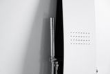 AQUATEK BERMUDA hydromasážny sprchový panel hliníkový, termostatická batéria, biely lesklý, HPBERMUDATB