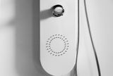 AQUATEK CYPRUS hydromasážny sprchový panel hliníkový, termostatická batéria, biely lesklý, HPCYPRUSTB