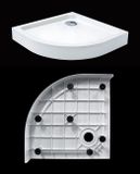 AQUATEK SMC MAXI 80 x 80cm štvrťkruhová sprchová vanička, monoblok, polymér, biela, SMCMAXI80OBL