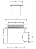 AQUATEK SMC GLOSSY 140 x 80cm obdĺžniková sprchová vanička extra nízka, polymér, biela, SMCGLOSSY140X80