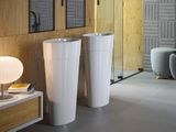 BESCO UNIQA 46,5 x 32,5cm umývadlo voľne stojace oválne, liaty mramor, biele, #UMD-U-WO