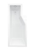 BESCO INTEGRA 170 x 75cm ľavá vaňa asymetrická, akrylátová, biela lesklá, #WAI-170-PL