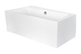 BESCO INFINITY 160 x 100cm ľavá vaňa asymetrická, akrylátová, biela lesklá, #WAI-160-NL