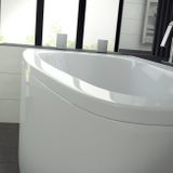 BESCO LUNA 150 x 80cm ľavá vaňa asymetrická, akrylátová, biela lesklá, #WAL-150-NL