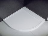 BESCO AXIM ULTRASLIM 80cm sprchová vanička štvrťkruhová, akrylát, biela, #BAX-80-NR