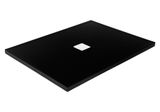 BESCO NOX ULTRASLIM BLACK 110 x 90cm sprchová vanička obdĺžniková, liaty mramor, čierna, BMN110-90-CB