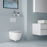 SAPHO FULDA 52,5cm VORTEX RIMLESS WC závesné, biele, 201.408.4