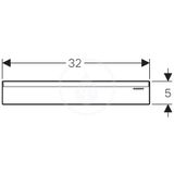 GEBERIT krytka pre sprchový inštalačný modul kombifix, plast, chróm, 154.335.21.1