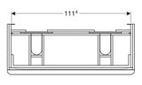 GEBERIT SMYLE SQUARE 118,4 x 47 x 61,7cm skrinka pod dvojumývadlo so zásuvkami, láva matná, 500.356.JK.1