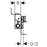 GEBERIT KOMBIFIX predstenový inštalačný modul pre sprchové kúty, odtok v stene, 457.534.00.1