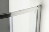 GELCO 90cm sprchový kút štvrťkruhový s vaničkou, profil hliník lesklý, sklo číre, AG4290 + PQ559R