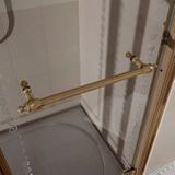 GELCO ANTIQUE 90cm pravé dvere do niky alebo do kombinácie / sprchový kút rohový, profil bronz, sklo číre, GQ1390RC