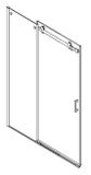 GELCO DRAGON 120cm dvere do niky alebo do kombinácie / sprchový kút rohový, profil chróm, sklo číre, GD4612