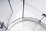 GELCO LEGRO 90cm sprchový kút štvrťkruhový, profil chróm, sklo číre, GL5590