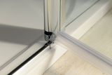GELCO ONE 100cm sprchové dvere do kombinácie s pevnou stenou v rovine, profil chróm, sklo číre, GO4810