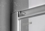 GELCO SIGMA SIMPLY 100 x 80cm sprchový kút oblúkový asymetrický, profil chróm, sklo číre, GS1080