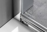 GELCO SIGMA SIMPLY 100 x 80cm sprchový kút oblúkový asymetrický, profil chróm, sklo číre, GS1080