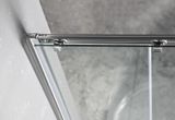 GELCO SIGMA SIMPLY 80cm dvere do kombinácie / sprchový kút rohový, profil chróm, sklo brick, GS2480